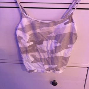 Camo tank top, adjustable straps